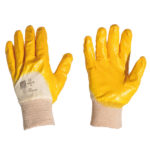 Gant coton enduit latex jaune