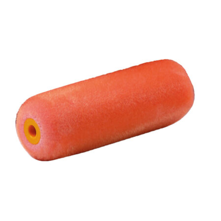 Patte de lapin mousse floquée orange 100 mm - boite de 10 pièces