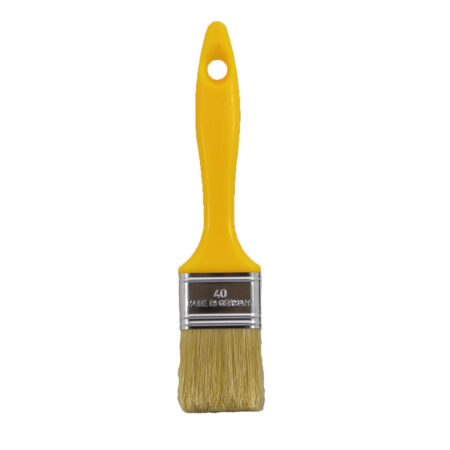 Pinceau plat 40 mm manche jaune