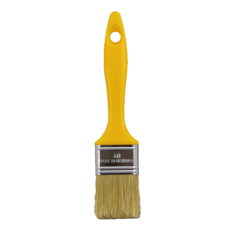 Pinceau plat 40 mm manche jaune
