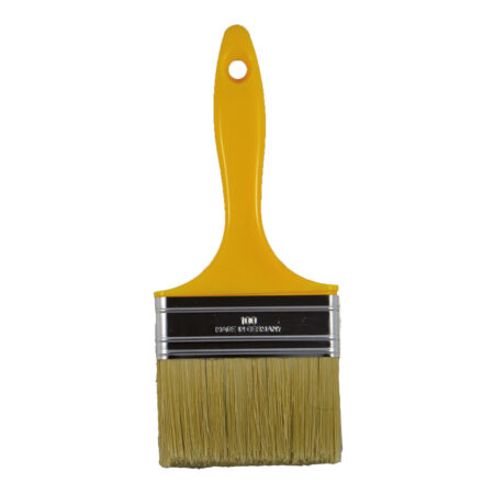 Pinceau plat 100 mm manche jaune