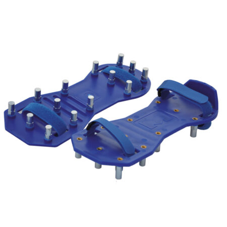 Semelles cloutées bleues pointes cylindriques 25 mm velcro - la paire