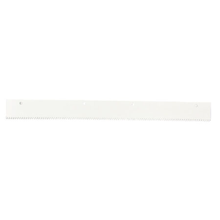 Lame caoutchouc blanc dentée épaisseur 8 mm pour râteau 58 cm