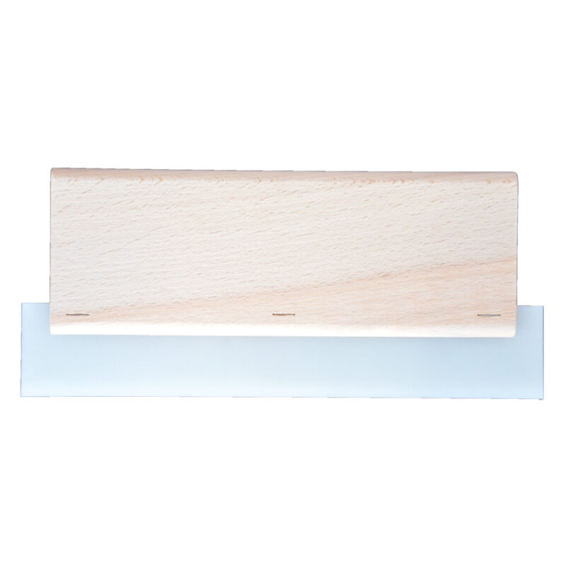 Raclette caoutchouc rigide 28 cm manche en bois