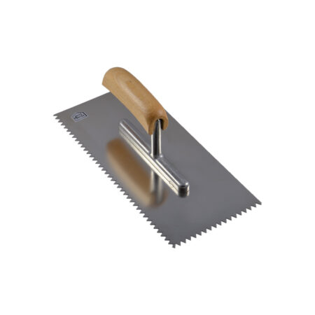 Lisseuse 28x13 cm crantée inox dents 6 mm