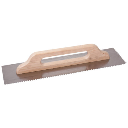 Grand platoir cranté 48x13 cm acier inox épaisseur 0,7 mm dents 6 mm