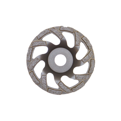 Plateau diamant diamètre 125 mm turbine liant moyen - gris