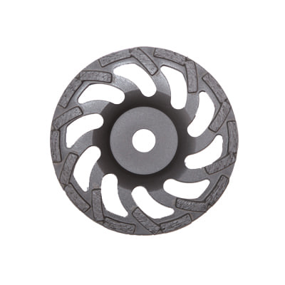 Plateau diamant diamètre 150 mm turbine alésage 19 mm liant moyen - gris