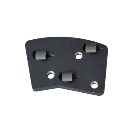 Patin noir 3 segments polycristallin arrondis pour DELTA II côté gauche ou PG250